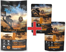 AMBROSIA Cat Adult / Sterilized Fresh Salmon / Chicken Świeży Łosoś i Kurczak 1,5kg + 200g GRATIS! - Zdjęcie główne