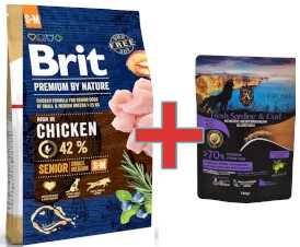 BRIT Premium by Nature Senior S + M 3kg + 100g Karmy SuperPremium GRATIS !! - Zdjęcie główne