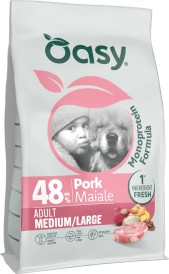 OASY Dog Monoprotein Adult Medium / Large Pork Wieprzowina 2kg - Zdjęcie główne