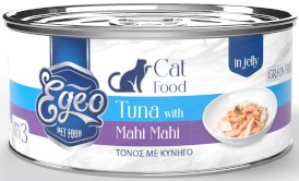 EGEO Cat Food Adult Tuńczyk z Mahi Mahi w Galaretce dla kota Puszka 85g - Zdjęcie główne