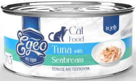 EGEO Cat Food Adult Tuńczyk z Doradą w Galaretce dla kota Puszka 85g - Zdjęcie główne
