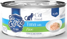 EGEO Cat Food Adult Tuńczyk z Aloesem w Galaretce dla kota Puszka 85g - Zdjęcie główne