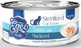 EGEO Cat Food Sterilized Tuńczyk z Makrelą w Sosie dla kota 70g - Zdjęcie główne