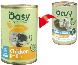 OASY Dog Lifestage Puppy / Junior Pate Kurczak dla szczeniąt 400g - Zdjęcie nr 3