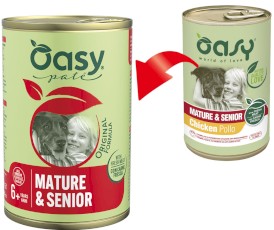 OASY Dog Lifestage Mature / Senior Pate Chicken 400g - Zdjęcie nr 3