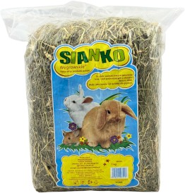 WĘGROWSKIE Sianko Naturalne dla królików i gryzoni 1kg x 4 - Zdjęcie nr 2