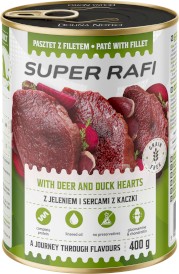 Dolina Noteci SUPER RAFI Pasztet z Filetem Jeleń Serca Kaczki 400g - Zdjęcie główne