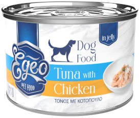 EGEO Dog Food Tuńczyk z Kurczakiem w Galaretce dla psa Puszka 160g - Zdjęcie główne