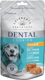 CELEBRATE FRESHNESS Dental Cookies Chicken Ciasteczka z Kurczakiem 120g - Zdjęcie główne