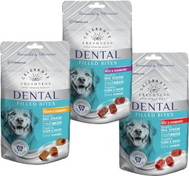 CELEBRATE FRESHNESS Dental Filled Bites Kąski Wołowina z Żurawiną 150g - Zdjęcie nr 4