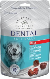 CELEBRATE FRESHNESS Dental Soft Balls Miękkie Kulki Wołowina 150g - Zdjęcie główne