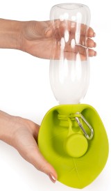 GLEE Water Bottle Forest Butelka podróżna z miską dla psa Zielona 600ml - Zdjęcie nr 2