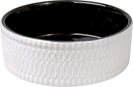 GLEE Food Drink Bowl Glaze Miska ceramiczna Biało-Czarna M 800ml - Zdjęcie główne