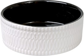 GLEE Food Drink Bowl Glaze Miska ceramiczna Biało-Czarna S 400ml - Zdjęcie główne