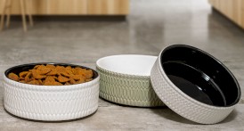 GLEE Food Drink Bowl Glaze Miska ceramiczna Biało-Czarna S 400ml - Zdjęcie nr 2