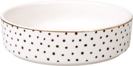 GLEE Cat Food Drink Bowl Dots Miska ceramiczna Biała 300ml - Zdjęcie główne