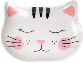 GLEE Cat Food Plate Purrr White Pink Talerz ceramiczny dla kota - Zdjęcie główne