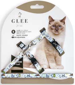 GLEE Cat Szelki ze smyczą dla kota z Funny Cat S - Zdjęcie główne