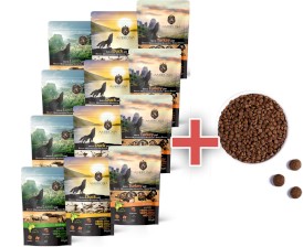 AMBROSIA Dog Mediterranean Paté MIX SMAKÓW Saszetki 12x150g + 100g GRATIS - Zdjęcie główne
