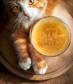 EGEO Cat Soup Sterilised Urinary Support Zupa Łosoś z Jagodami dla kota 85g - Zdjęcie nr 2