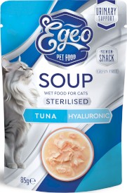 EGEO Cat Soup Sterilised Urinary Support Zupa Tuńczyk z Kwasem Hialurynowym dla kota 85g - Zdjęcie główne