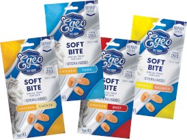 EGEO Cat Soft Bite Sterilised Urinary Support Kąski Kurczaka z Wołowiną dla kota 3szt. - Zdjęcie nr 5