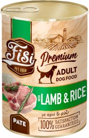 PERFECT PET FISI Dog Adult Pate Jagnięcina z Ryżem w Pasztecie dla psa 400g - Zdjęcie główne