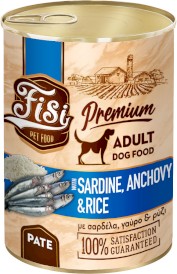 PERFECT PET FISI Dog Adult Pate Sardynki Anchois z Ryżem w Pasztecie dla psa 400g - Zdjęcie główne