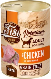 PERFECT PET FISI Dog Adult GF Pate Kurczak bez zbóż w Pasztecie dla psa 400g - Zdjęcie główne