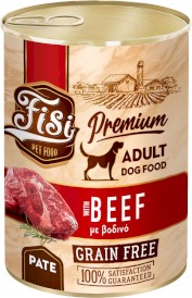 PERFECT PET FISI Dog Adult GF Pate Wołowina bez zbóż w Pasztecie dla psa 400g - Zdjęcie główne