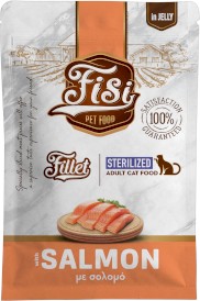 PERFECT PET FISI Cat Adult Sterilized Fillet Łosoś w Galaretce dla kota 85g - Zdjęcie główne
