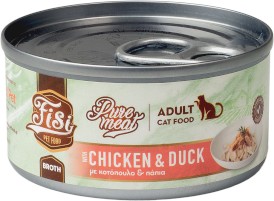 PERFECT PET FISI Cat Adult Pure Meat Kurczak Kaczka w Rosole dla kota 80g - Zdjęcie główne