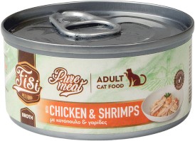 PERFECT PET FISI Cat Adult Pure Meat Kurczak Krewetki w Rosole dla kota 80g - Zdjęcie główne