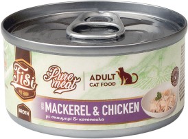 PERFECT PET FISI Cat Adult Pure Meat Makrela Kurczak w Rosole dla kota 80g - Zdjęcie główne