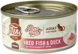 PERFECT PET FISI Cat Adult Pure Meat Chunk Karmazyn Kaczka dla kota 170g - Zdjęcie główne