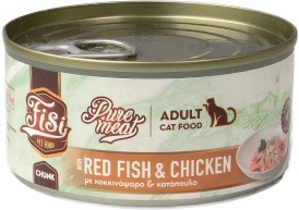 PERFECT PET FISI Cat Adult Pure Meat Chunk Karmazyn Kurczak dla kota 170g - Zdjęcie główne