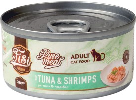 PERFECT PET FISI Cat Adult Pure Meat Tuńczyk Krewetki w Sosie dla kota 80g - Zdjęcie główne