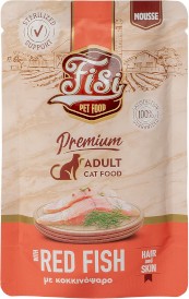 PERFECT PET FISI Cat Adult Hair / Skin Karmazyn w Musie dla kota 80g - Zdjęcie główne
