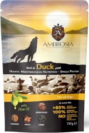 AMBROSIA Dog Mediterranean Duck Paté Kaczka Saszetka 12x150g + 100g GRATIS - Zdjęcie nr 3