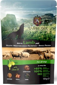 AMBROSIA Dog Mediterranean Lamb Paté Jagnięcina Saszetka 12x150g + 100g GRATIS - Zdjęcie nr 3