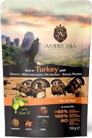 AMBROSIA Dog Mediterranean Turkey Paté Indyk Saszetka 12x150g + 100g GRATIS - Zdjęcie nr 3