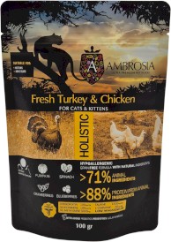 AMBROSIA Cat Adult / Senior / Sterilized bez zbóż MIX 12x85g + 100g GRATIS - Zdjęcie nr 3