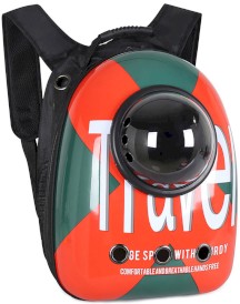 GLEE Plecak Transportowy Travel Orange Green 30x42x25 cm dla psa i kota