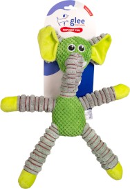 GLEE Elephant Fun Squeaky zielony słonik dla psa z piszczałką
