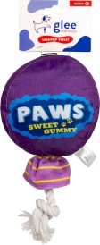 GLEE Lollipop Rope Squeaky Purple fioletowy lizak dla psa z liną i piszczałką