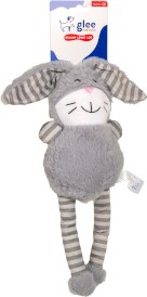 GLEE Bunny Long Leg Squeaky pluszowy królik dla psa z piszczałką szary