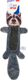 GLEE Raccoon Skinny Tail Squeaky długa zabawka dla psa z piszczałką
