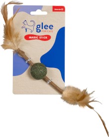 GLEE Naturals Magic Stick z kocimiętką i piórkami dla kota