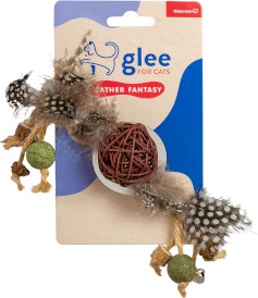 GLEE Naturals Piórkowa Fantazja z Kocimiętką naturalna zabawka dla kota