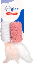GLEE For Cats Wooly Pillow Twins zestaw dwóch wełnianych poduszeczek z piórami dla kota